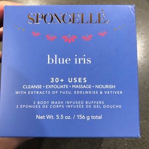 2 BNIB Spongelle Blue Iris Infused Boxed Duo